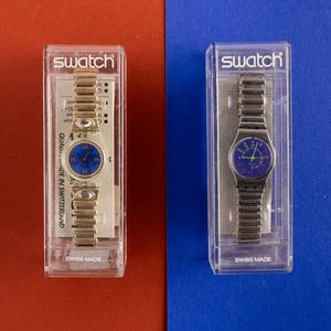 Swatch : Due Swatch bracciale elastico NOS  - Asta Swatch my Valentine - Associazione Nazionale - Case d'Asta italiane