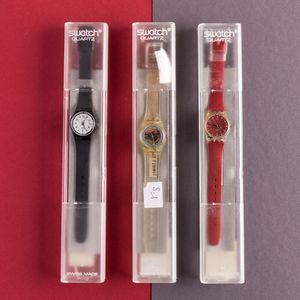 Swatch : Tre Swatch Lady NOS  - Asta Swatch my Valentine - Associazione Nazionale - Case d'Asta italiane