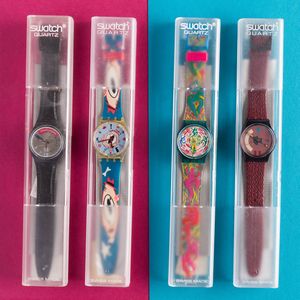 Swatch : Quattro Swatch NOS  - Asta Swatch my Valentine - Associazione Nazionale - Case d'Asta italiane