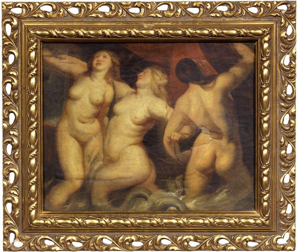 Ignoto del XIX secolo : Tre Nereidi  - Asta PARADE I - Arredi, Maioliche e Dipinti Antichi - Associazione Nazionale - Case d'Asta italiane