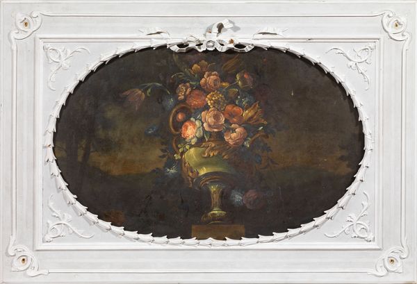 Scuola napoletana inizio XIX secolo : Tre dipinti raffiguranti Natura morta con fiori  - Asta PARADE I - Arredi, Maioliche e Dipinti Antichi - Associazione Nazionale - Case d'Asta italiane