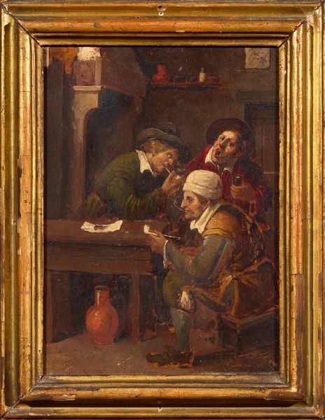 Ignoto del XIX secolo : Scena d'osteria  - Asta PARADE I - Arredi, Maioliche e Dipinti Antichi - Associazione Nazionale - Case d'Asta italiane