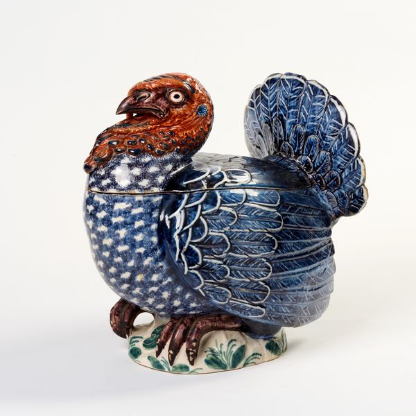 Zuppiera in maiolica policroma a forma di tacchino  - Asta PARADE I - Arredi, Maioliche e Dipinti Antichi - Associazione Nazionale - Case d'Asta italiane