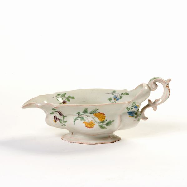 Salsiera in maiolica policroma  - Asta PARADE I - Arredi, Maioliche e Dipinti Antichi - Associazione Nazionale - Case d'Asta italiane