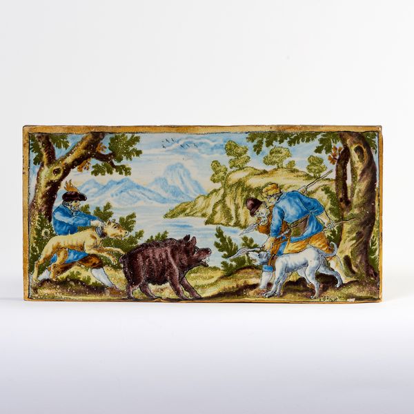 Piastrella in maiolica policroma  - Asta PARADE I - Arredi, Maioliche e Dipinti Antichi - Associazione Nazionale - Case d'Asta italiane