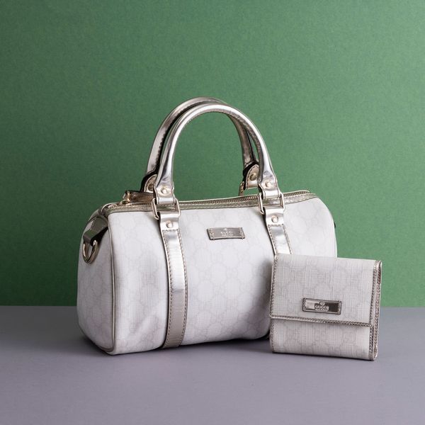 Gucci Boston Supreme Joy Bianco  - Asta Fashion Vintage - Associazione Nazionale - Case d'Asta italiane
