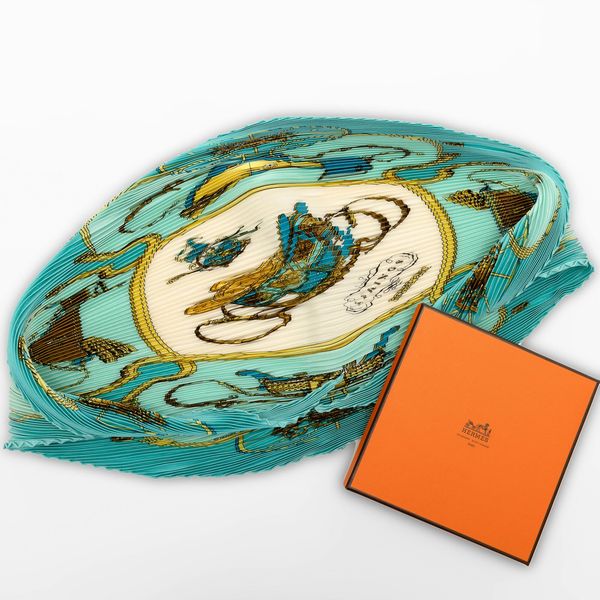 Hermes Foulard Plissc Springs  - Asta Fashion Vintage - Associazione Nazionale - Case d'Asta italiane