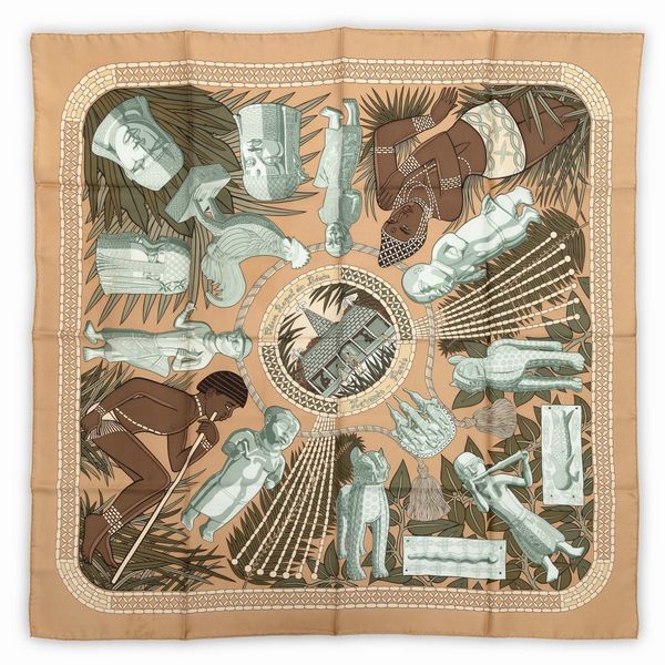 Hermes Carr Tresor Royal du Benin  - Asta Fashion Vintage - Associazione Nazionale - Case d'Asta italiane