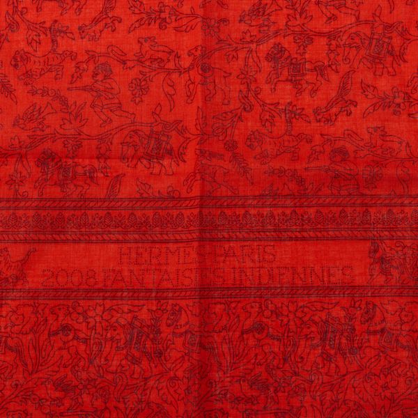 Hermes foulard in cotone 2008 Fantaisies indiennes  - Asta Fashion Vintage - Associazione Nazionale - Case d'Asta italiane