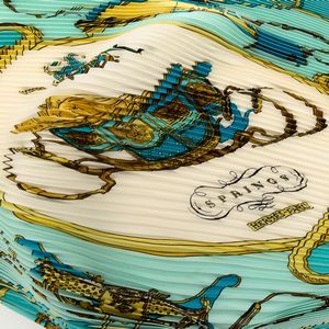 Hermes Foulard Plissc Springs  - Asta Fashion Vintage - Associazione Nazionale - Case d'Asta italiane