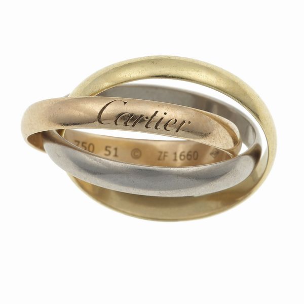 Cartier. Anello Trinity  - Asta Gioielli - Associazione Nazionale - Case d'Asta italiane