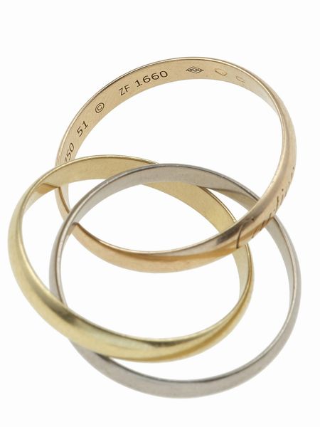 Cartier. Anello Trinity  - Asta Gioielli - Associazione Nazionale - Case d'Asta italiane