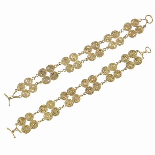 Coppia di bracciali  - Asta Gioielli - Associazione Nazionale - Case d'Asta italiane