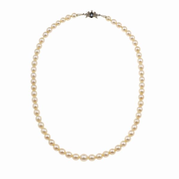 Collana con perle coltivate  - Asta Gioielli - Associazione Nazionale - Case d'Asta italiane