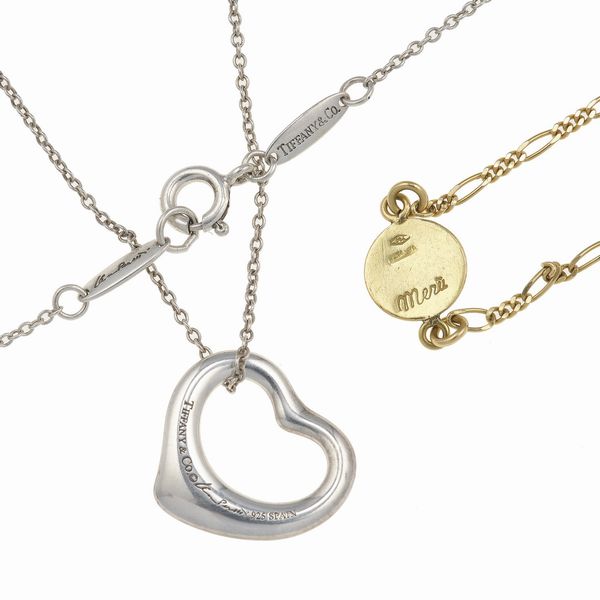 Lotto composto da pendente Open Heart Elsa Peretti, Tiffany&Co. ed un braccialetto Mer�  - Asta Gioielli - Associazione Nazionale - Case d'Asta italiane