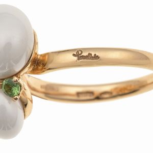 Pomellato. Anello Capri con ceramica e tsavoriti  - Asta Gioielli - Associazione Nazionale - Case d'Asta italiane