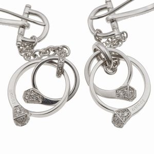 Gucci. Orecchini Chiodo con piccoli diamanti  - Asta Gioielli - Associazione Nazionale - Case d'Asta italiane