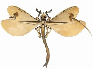 Spilla libellula con smalti  - Asta Gioielli - Associazione Nazionale - Case d'Asta italiane