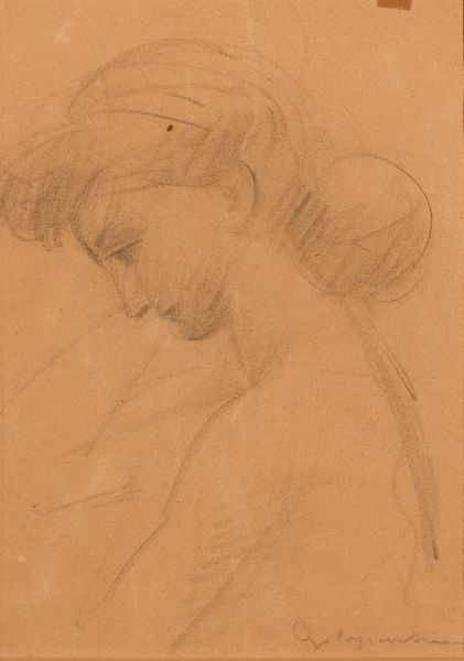 Ugo Capocchini : Giovane donna  - Asta PARADE II - Dipinti e Disegni del XIX e XX secolo - Associazione Nazionale - Case d'Asta italiane