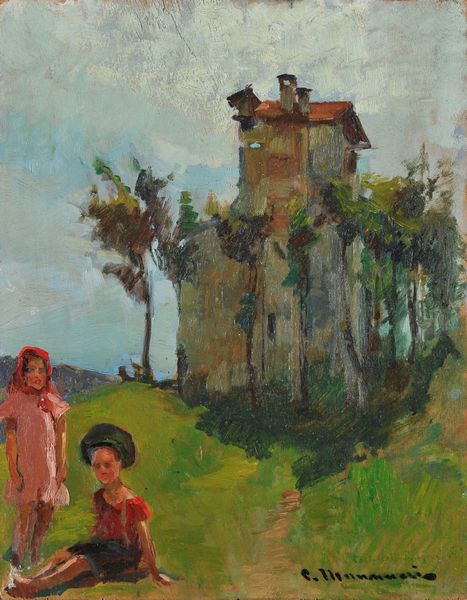 Cipriano Mannucci : Paesaggio  - Asta PARADE II - Dipinti e Disegni del XIX e XX secolo - Associazione Nazionale - Case d'Asta italiane