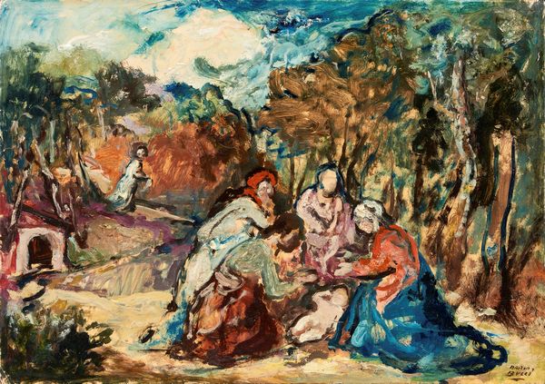 Mario Bucci : Nativit  - Asta PARADE II - Dipinti e Disegni del XIX e XX secolo - Associazione Nazionale - Case d'Asta italiane