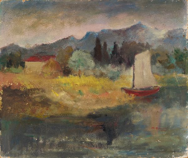 Marcello Boccacci : Paesaggio  - Asta PARADE II - Dipinti e Disegni del XIX e XX secolo - Associazione Nazionale - Case d'Asta italiane