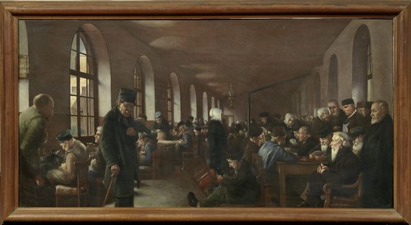 Jean A. Langrand : Interno di ricovero  - Asta PARADE II - Dipinti e Disegni del XIX e XX secolo - Associazione Nazionale - Case d'Asta italiane