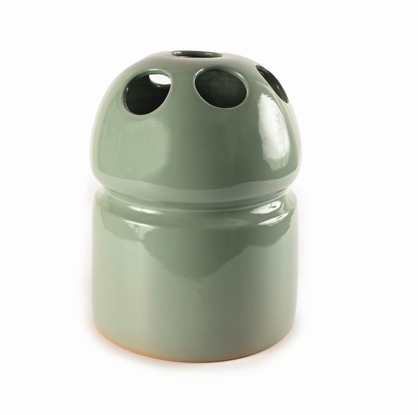 Portaombrelli in ceramica verde  - Asta Design e Arti Decorative del XX Secolo - Associazione Nazionale - Case d'Asta italiane