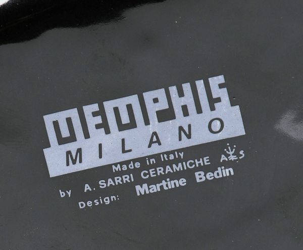 Martine Bedin : Vaso modello Cucumber prod. Memphis Milano  - Asta Design e Arti Decorative del XX Secolo - Associazione Nazionale - Case d'Asta italiane