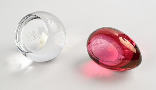 Tre fermacarte diversi in vetro  - Asta Design e Arti Decorative del XX Secolo - Associazione Nazionale - Case d'Asta italiane