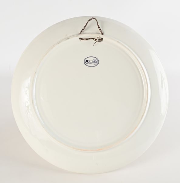 DOMENICO MATTEUCCI : Piatto in ceramica policroma  - Asta Design e Arti Decorative del XX Secolo - Associazione Nazionale - Case d'Asta italiane