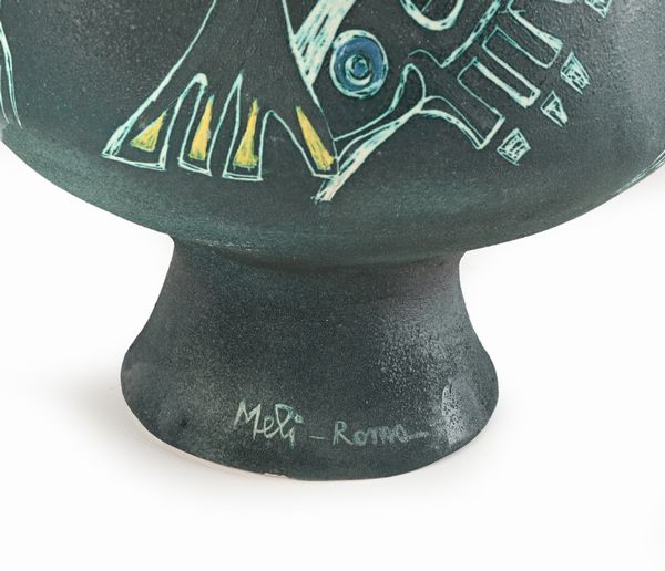 Salvatore  Meli : Grande vaso in ceramica  - Asta Design e Arti Decorative del XX Secolo - Associazione Nazionale - Case d'Asta italiane