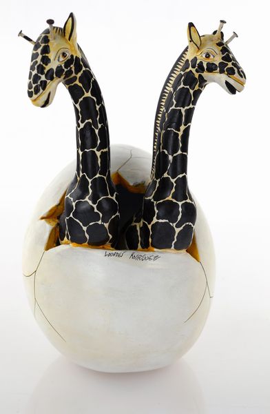 Lourdes Rodriguez : Uovo e due giraffe  - Asta Design e Arti Decorative del XX Secolo - Associazione Nazionale - Case d'Asta italiane