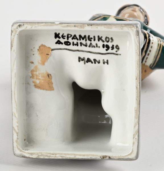 scultura in ceramica dipinta  - Asta Design e Arti Decorative del XX Secolo - Associazione Nazionale - Case d'Asta italiane