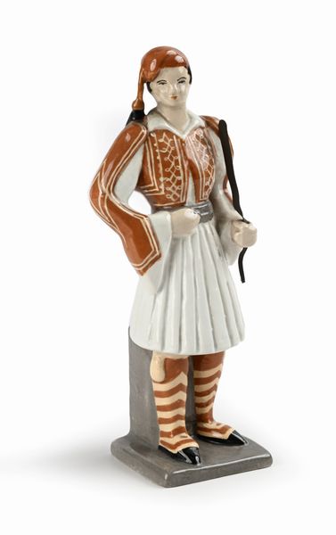 Scultura in ceramica dipinta  - Asta Design e Arti Decorative del XX Secolo - Associazione Nazionale - Case d'Asta italiane