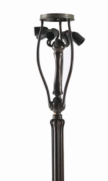 Tiffany Studios New York : Lampada da terra Curtain Border  - Asta Design e Arti Decorative del XX Secolo - Associazione Nazionale - Case d'Asta italiane