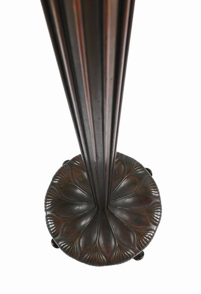 Tiffany Studios New York : Lampada da terra Curtain Border  - Asta Design e Arti Decorative del XX Secolo - Associazione Nazionale - Case d'Asta italiane