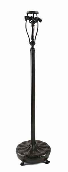 Tiffany Studios New York : Lampada da terra Curtain Border  - Asta Design e Arti Decorative del XX Secolo - Associazione Nazionale - Case d'Asta italiane