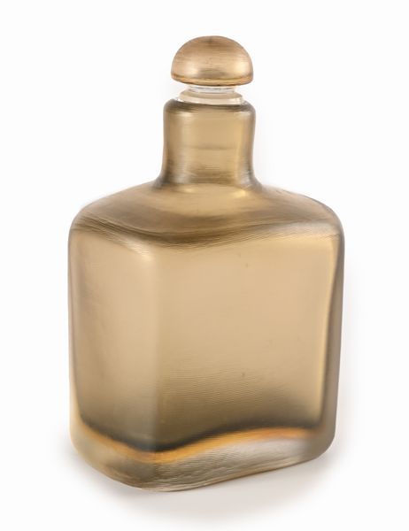 Paolo Venini : Bottiglia serie Incisi  - Asta Design e Arti Decorative del XX Secolo - Associazione Nazionale - Case d'Asta italiane