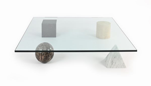 Massimo e Lella Vignelli : Tavolo basso mod. Metafora  - Asta Design e Arti Decorative del XX Secolo - Associazione Nazionale - Case d'Asta italiane