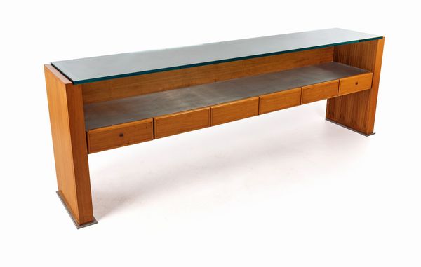 Mobile credenza da ufficio a sei cassetti prod. italiana  - Asta Design e Arti Decorative del XX Secolo - Associazione Nazionale - Case d'Asta italiane