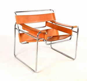 Marcel Breuer - Poltrona mod. Wassily o B3 produzione Gavina