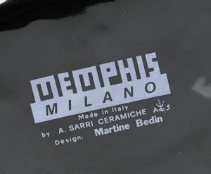 Martine Bedin : Vaso modello Cucumber prod. Memphis Milano  - Asta Design e Arti Decorative del XX Secolo - Associazione Nazionale - Case d'Asta italiane