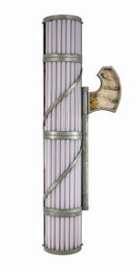 Coppia di grandi lampade a forma di Fascio Littorio  - Asta Design e Arti Decorative del XX Secolo - Associazione Nazionale - Case d'Asta italiane