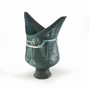 Salvatore  Meli : Grande vaso in ceramica  - Asta Design e Arti Decorative del XX Secolo - Associazione Nazionale - Case d'Asta italiane