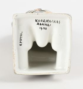 Scultura in ceramica dipinta  - Asta Design e Arti Decorative del XX Secolo - Associazione Nazionale - Case d'Asta italiane