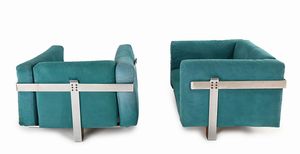 Kazuhide  Takahama : Divano e due poltrone  - Asta Design e Arti Decorative del XX Secolo - Associazione Nazionale - Case d'Asta italiane