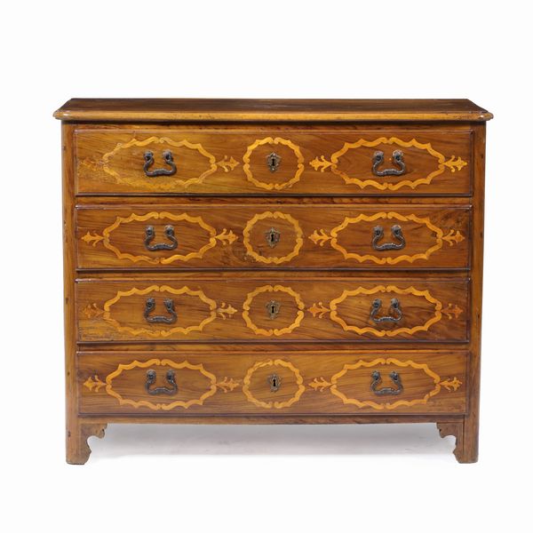 Cassettone in noce. XIX secolo  - Asta Antiquariato - Associazione Nazionale - Case d'Asta italiane