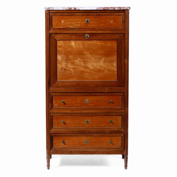 Secretaire lastronato. XVIII-XIX secolo  - Asta Antiquariato - Associazione Nazionale - Case d'Asta italiane