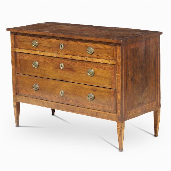 Com� direttorio a tre cassetti. XVIII-XIX secolo  - Asta Antiquariato - Associazione Nazionale - Case d'Asta italiane